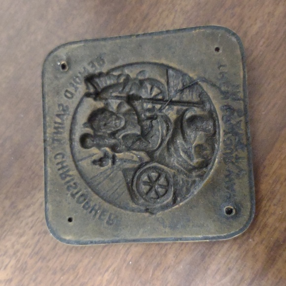 Vintage Saint Christopher Plaque - Picture 2 of 2